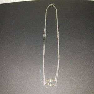 Turquoise Sterling Silver Adjustable Necklace (Tested)